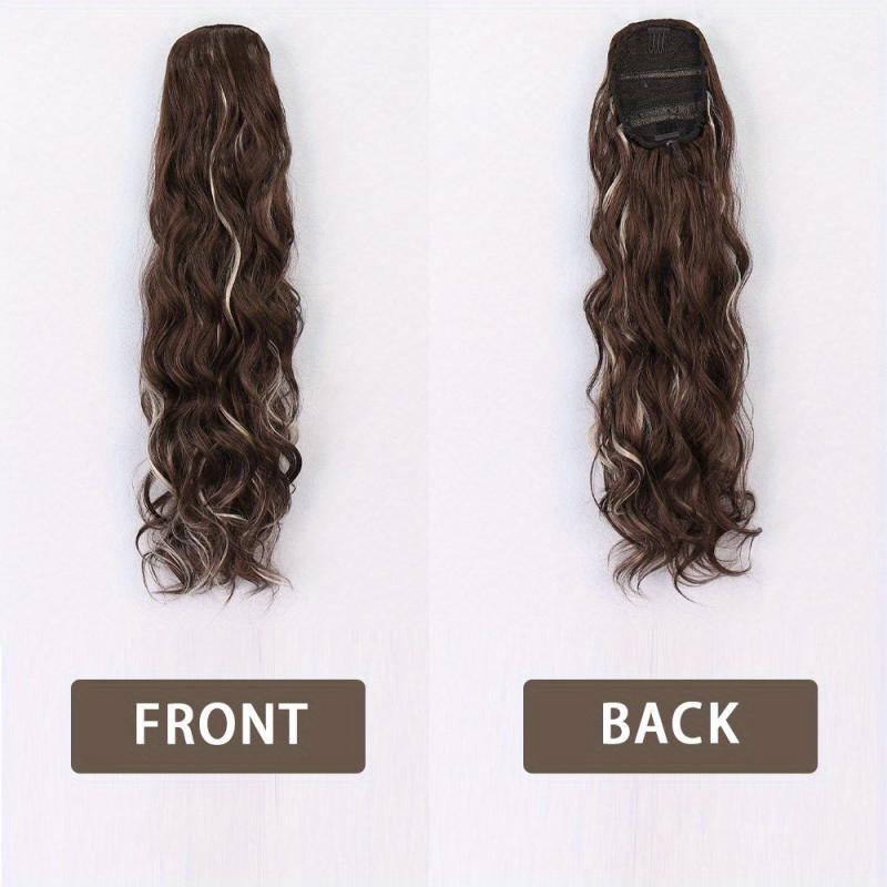 60 96 Cm Long Body Wave Ponytail Hair Extension Synthetic Wrap Around Drawstring