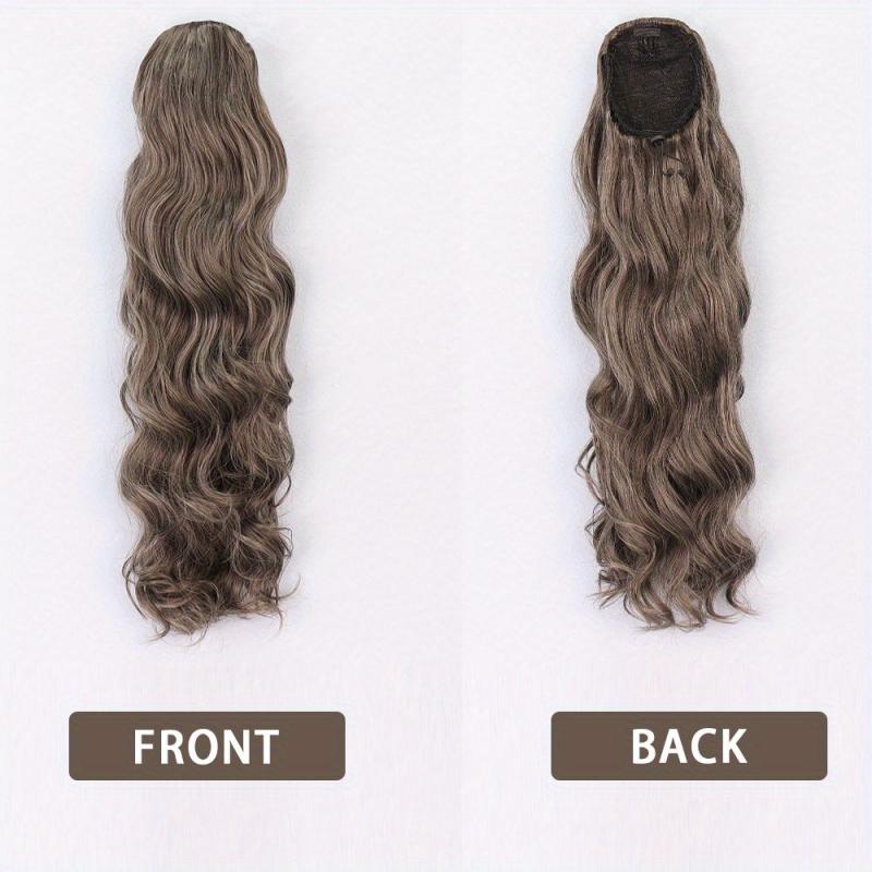 60 96 Cm Long Body Wave Ponytail Hair Extension Synthetic Wrap Around Drawstring
