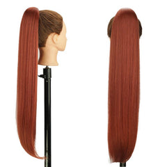 Long Straight Drawstring Ponytail Hair Extensions for Women