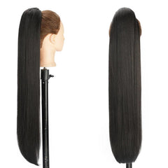 Long Straight Drawstring Ponytail Hair Extensions for Women