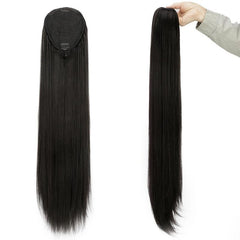 Long Straight Drawstring Ponytail Hair Extensions for Women