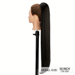 Long Straight Drawstring Ponytail Hair Extensions for Women