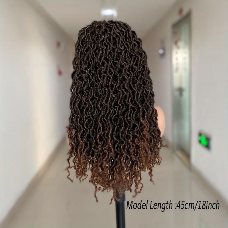 Synthetic Headband Wigs for Women Faux Locs Crochet Hair