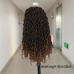 Synthetic Headband Wigs for Women Faux Locs Crochet Hair