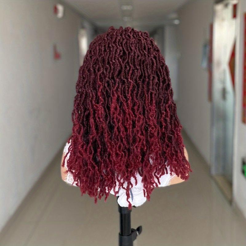 Synthetic Headband Wigs for Women Faux Locs Crochet Hair