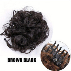 Messy Donut Hair Buns Updo Chignon Clip In Extensions
