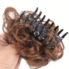 Messy Donut Hair Buns Updo Chignon Clip In Extensions
