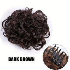 Messy Donut Hair Buns Updo Chignon Clip In Extensions