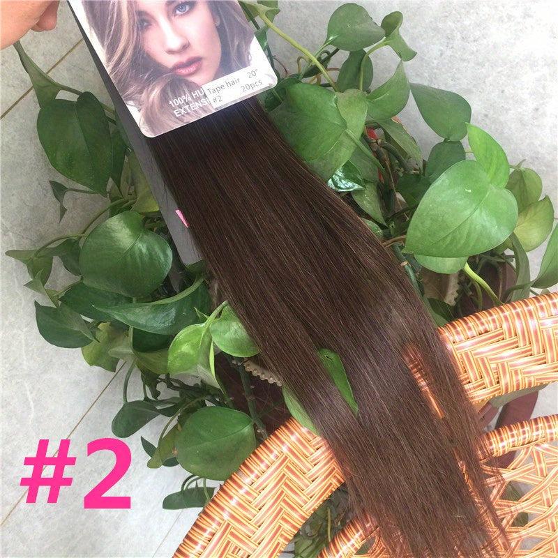 20pcs Long Human Hair Tape In Extensions for Daily Use