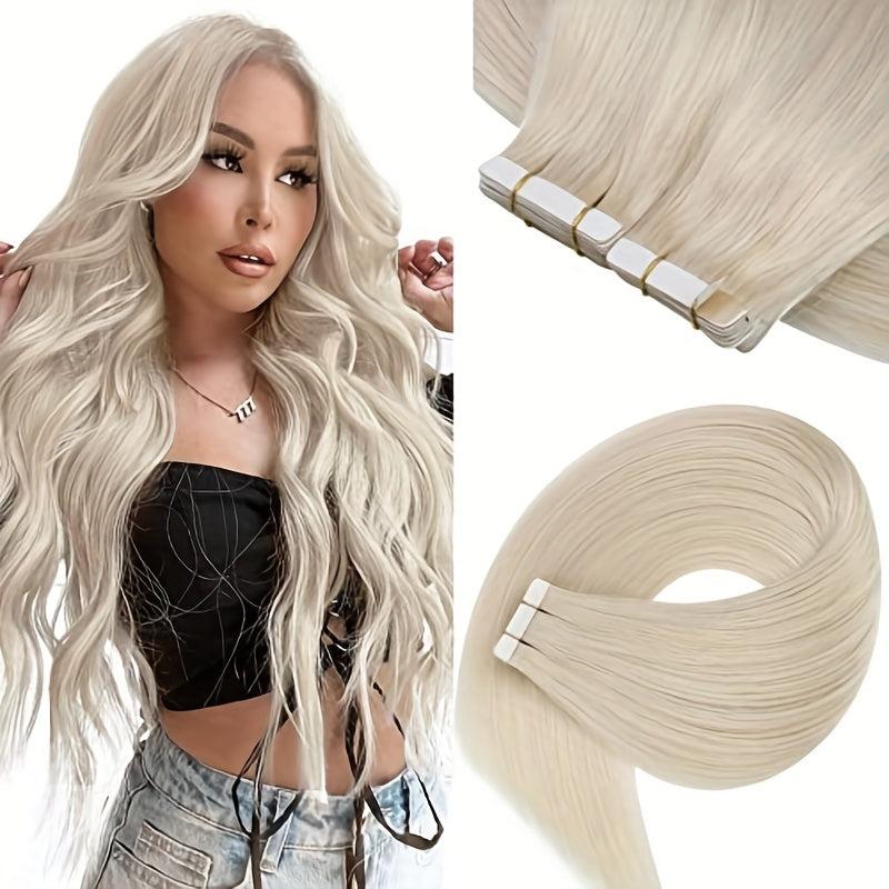 20pcs Long Human Hair Tape In Extensions for Daily Use
