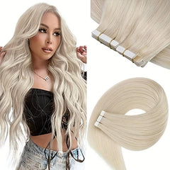 20pcs Long Human Hair Tape In Extensions for Daily Use
