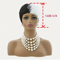 Pixie Cut Short Wig for Women Layered Hairstyles Cosplay Costume