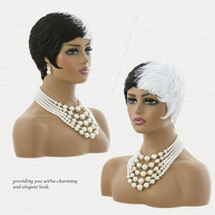 Pixie Cut Short Wig for Women Layered Hairstyles Cosplay Costume