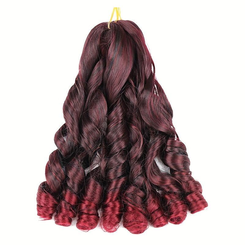 French Curling Hair Pre stretched Hair Loose Wave Braided Hair Ombre 2 tone