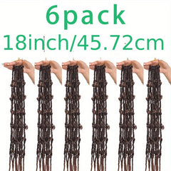 6pack 45 Butterfly Locs Crochet Hair Extensions Pre Looped Distressed Locs