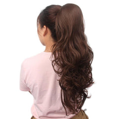 Blonde Brown Curly Ponytail Extension Short Hairpiece Women Hair Accessories