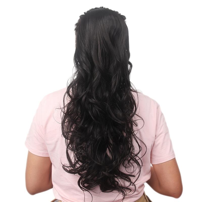 Blonde Brown Curly Ponytail Extension Short Hairpiece Women Hair Accessories
