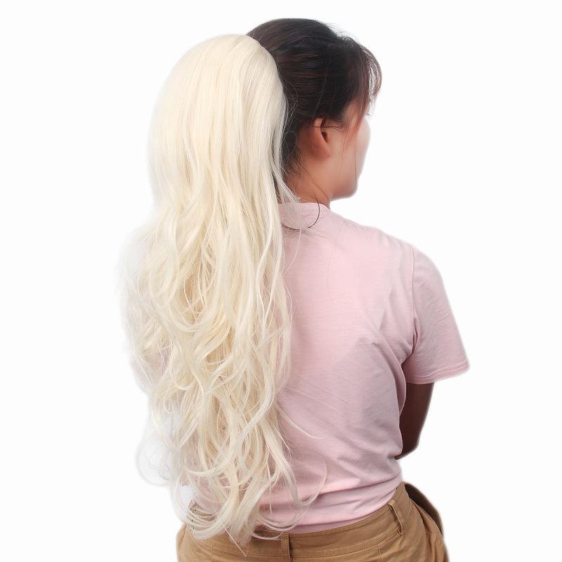 Blonde Brown Curly Ponytail Extension Short Hairpiece Women Hair Accessories