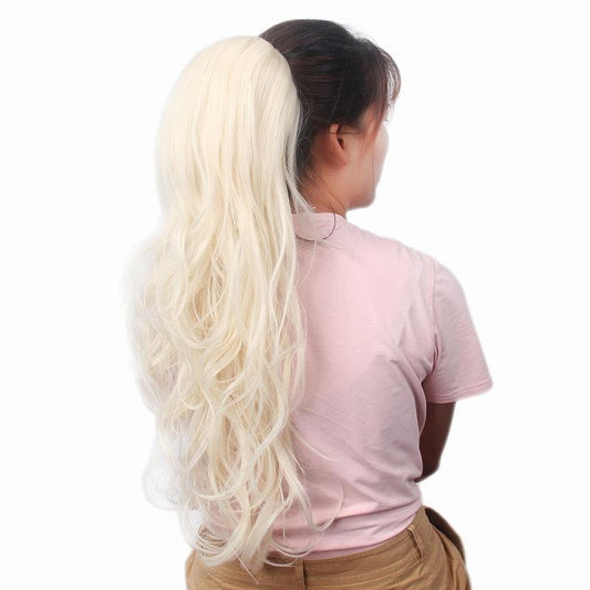 Blonde Brown Curly Ponytail Extension Short Hairpiece Women Hair Accessories