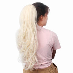 Blonde Brown Curly Ponytail Extension Short Hairpiece Women Hair Accessories