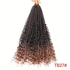 16strands Goddess Box Braids Crochet Hair 14 Inch Ombre Box Braids Crochet Hair