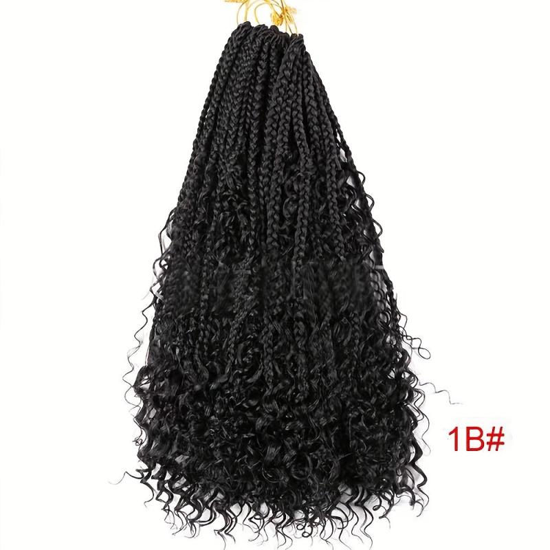 16strands Goddess Box Braids Crochet Hair 14 Inch Ombre Box Braids Crochet Hair