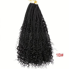 16strands Goddess Box Braids Crochet Hair 14 Inch Ombre Box Braids Crochet Hair