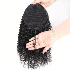 Water Wave Drawstring Ponytail Extensions Human Hair Extensions For Women