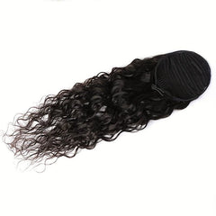 Water Wave Drawstring Ponytail Extensions Human Hair Extensions For Women