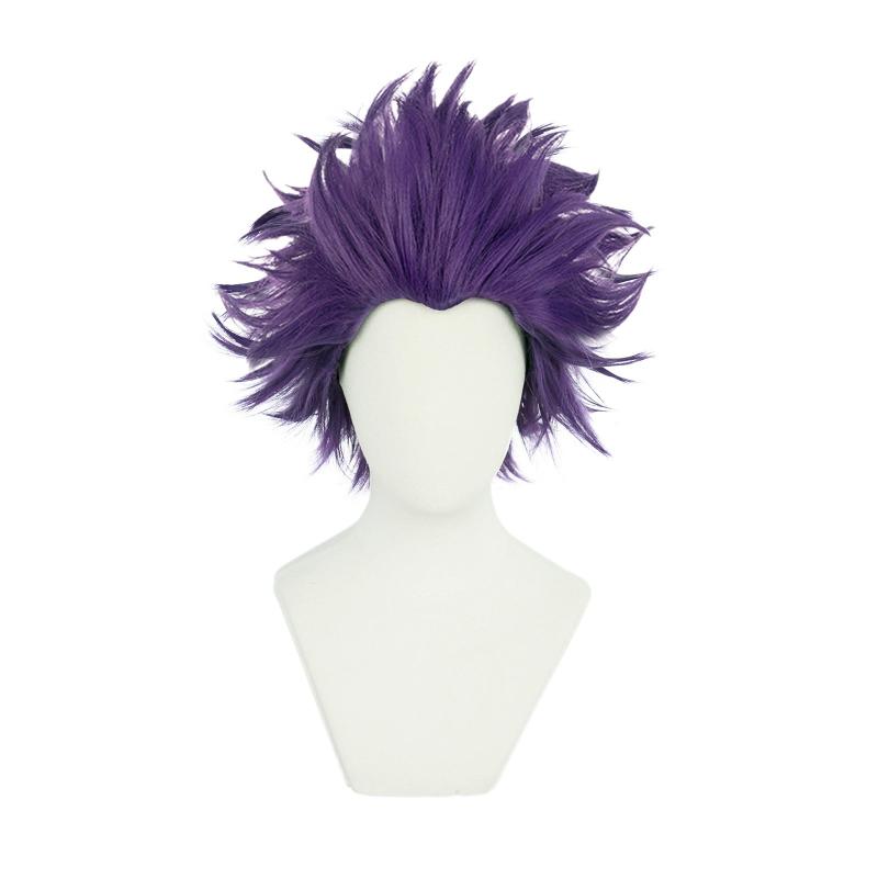 Purple Anime Cosplay Wig for Men - Halloween Costume Accessory