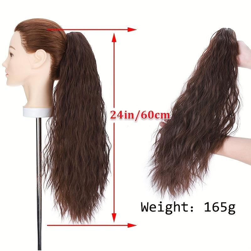 Corn Wave Ponytail Extension Hair Claw Clip In Hair Women