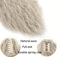 Corn Wave Ponytail Extension Hair Claw Clip In Hair Women