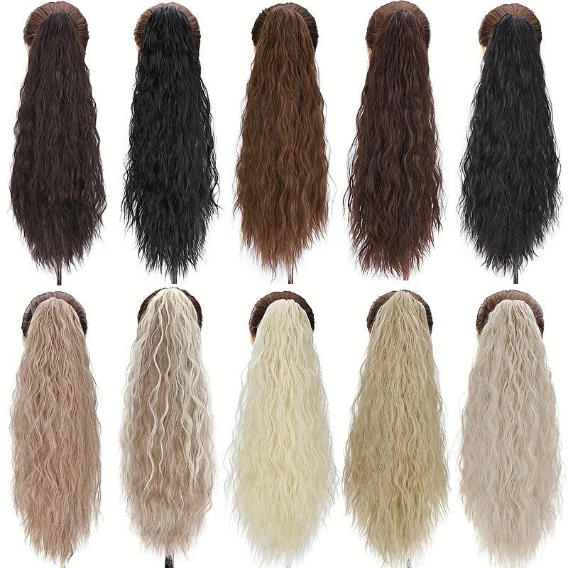 Corn Wave Ponytail Extension Hair Claw Clip In Hair Women