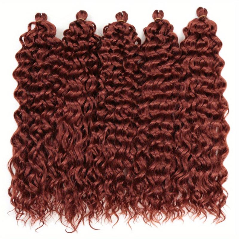 Long Water Wave Hair Bundles Crochet Extensions Synthetic Hair Weaves