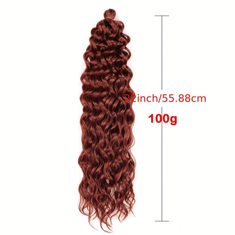 Long Water Wave Hair Bundles Crochet Extensions Synthetic Hair Weaves