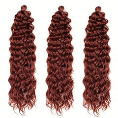 Long Water Wave Hair Bundles Crochet Extensions Synthetic Hair Weaves