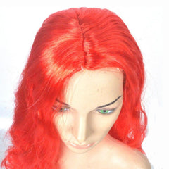 Mermaid Wig Red Curly with Starfish Cosplay Costume Hair