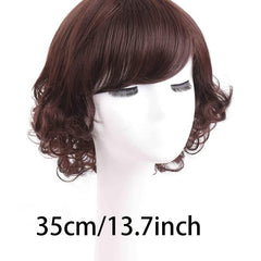 Short Hair Ancient Clothing Retro Wig with Slanted Bangs