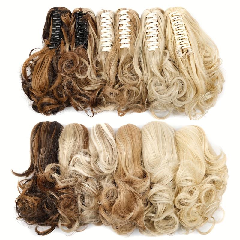 30 48 Cm Body Wave Ponytail Extensions Synthetic Hair Extensions