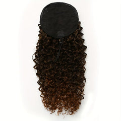 Short Afro Kinky Ponytail Extension for Women - Curly Drawstring Ponytail