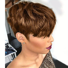 Short Wigs Pixie Cut Wigs With Bangs