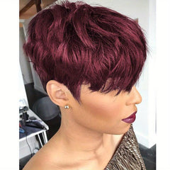 Short Wigs Pixie Cut Wigs With Bangs