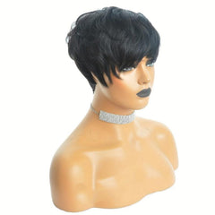 Short Wigs Pixie Cut Wigs With Bangs