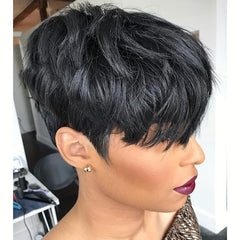 Short Wigs Pixie Cut Wigs With Bangs