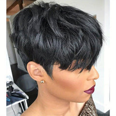 Short Wigs Pixie Cut Wigs With Bangs