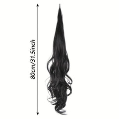 28 Cm Long Wavy Curly Ponytail Hair Extensions Wrap Synthetic Fiber for Women