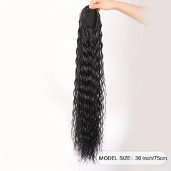 Long Curly Drawstring Ponytail Instant Noodles Roll Hair Extensions