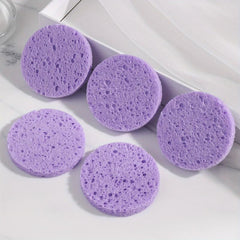 5pcs Reusable Facial Sponge for Cleansing and Exfoliating