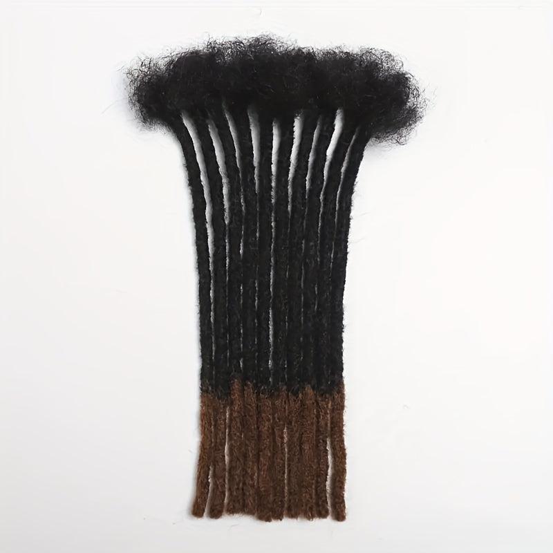 Human Hair Dreads Dreadlock Braids With Loose Ends Hair Pieces