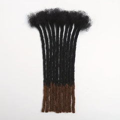 Human Hair Dreads Dreadlock Braids With Loose Ends Hair Pieces